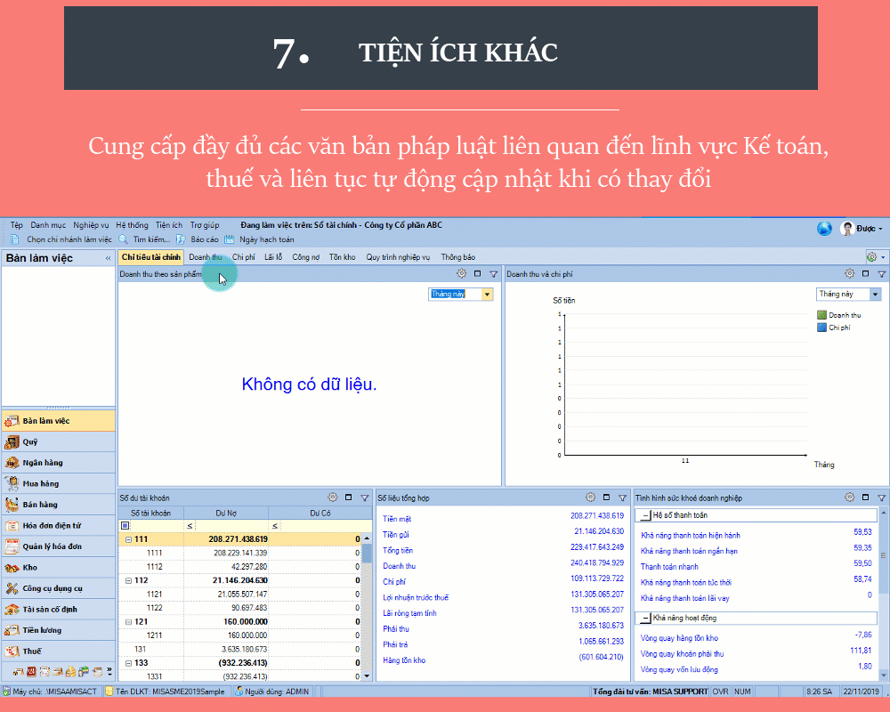 Điểm vượt trội của MISA SME.NET 2020 so với 2019