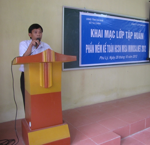 Khai mạc khóa tập huấn MISA Mimosa.NET 2012 tại Phủ Lý, Hà Nam