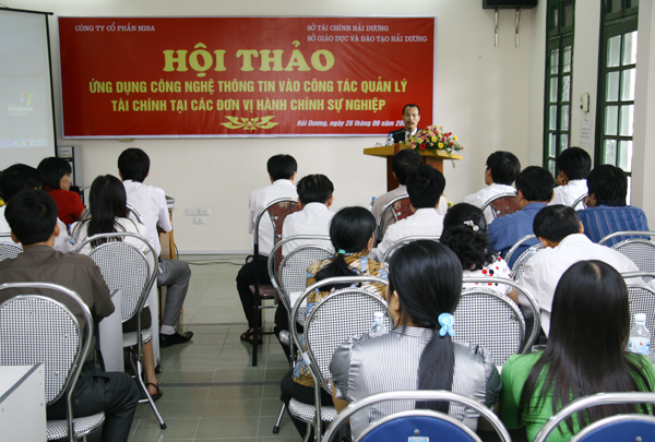 MISA tổ chức Hội thảo ứng dụng phần mềm trong công tác tài chính kế toán tại Hải Dương