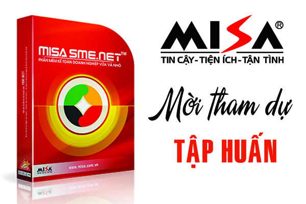 Mời tham dự tập huấn phần mềm kế toán doanh nghiệp MISA SME.NET tại Bình Dương ngày 23/07