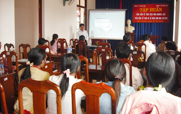 Hơn 50 kế toán khối HCSN huyện Đăk Song – Đăk Nông tham dự hội thảo phần mềm kế toán MISA