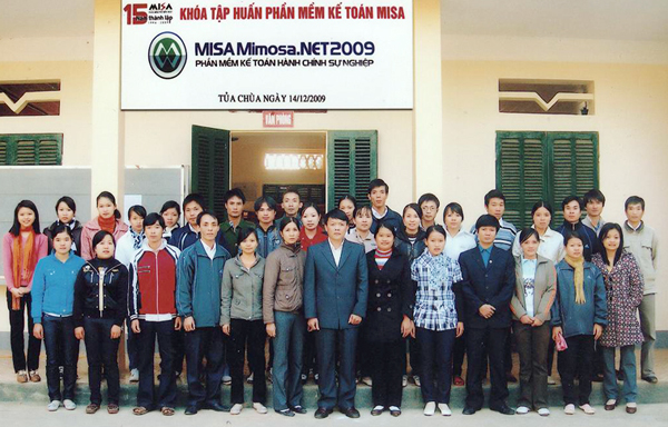 MISA Hà Nội tập huấn phần mềm MISA Mimosa.NET 2009 tại Tủa Chùa, Điện Biên