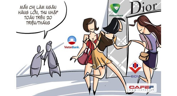 Lương nhân viên ngân hàng không cao như vẻ bề ngoài