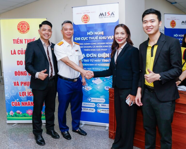 MISA và Chi Cục Thuế Khu vực 1 đồng hành cùng doanh nghiệp, hộ, cá nhân kinh doanh triển khai hóa đơn điện tử từ máy tính tiền theo Nghị định 70/2025/NĐ-CP